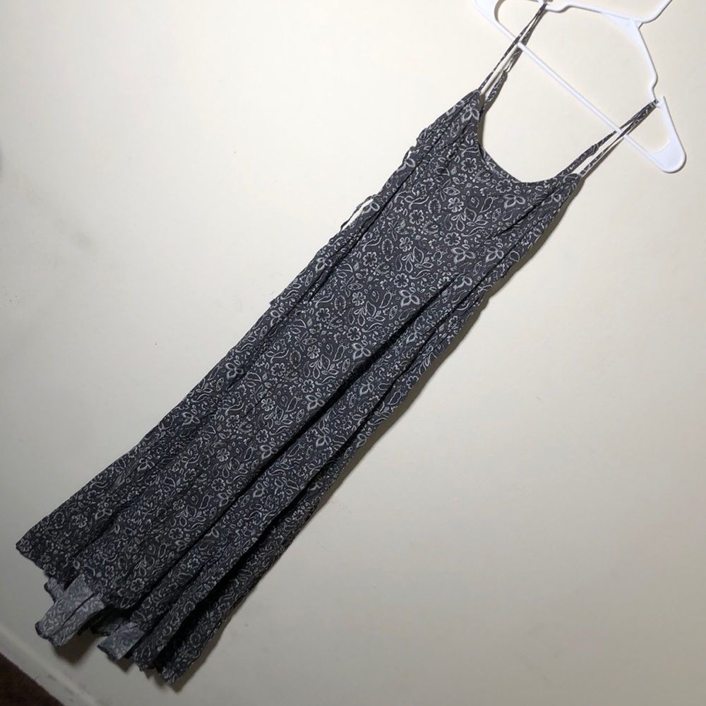 Hollister grey paisley maxi dress